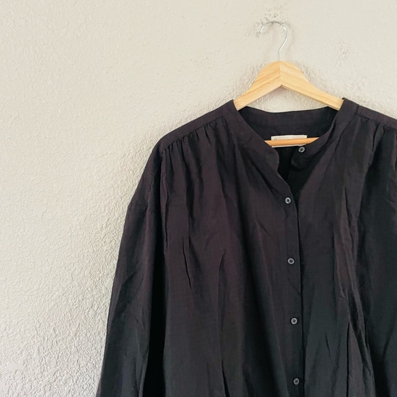 Everlane Button Down Gauzy Long Sleeve Shirt - Picture 2 of 10